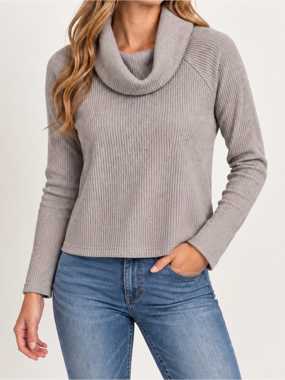 Chaser Rib Knit Cowl Neck Sweater - NWT - Size. M
